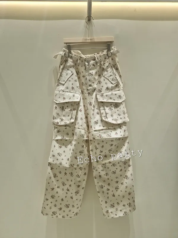 Floral Print Loose Women's Casual Pants