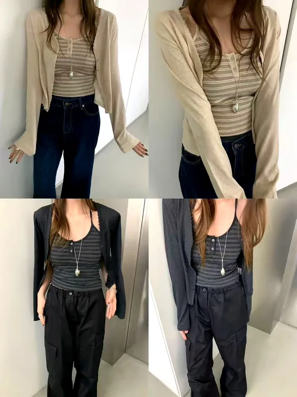 Minimalist Striped Women's T-Shirt, Comfortable and Versatile