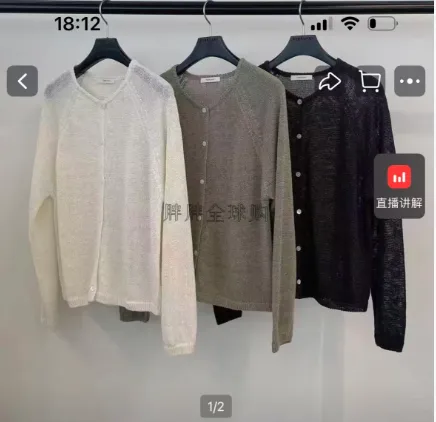 Lightweight Knit Cardigan Jacket - Comfortable and Breathable for Spring and Autumn