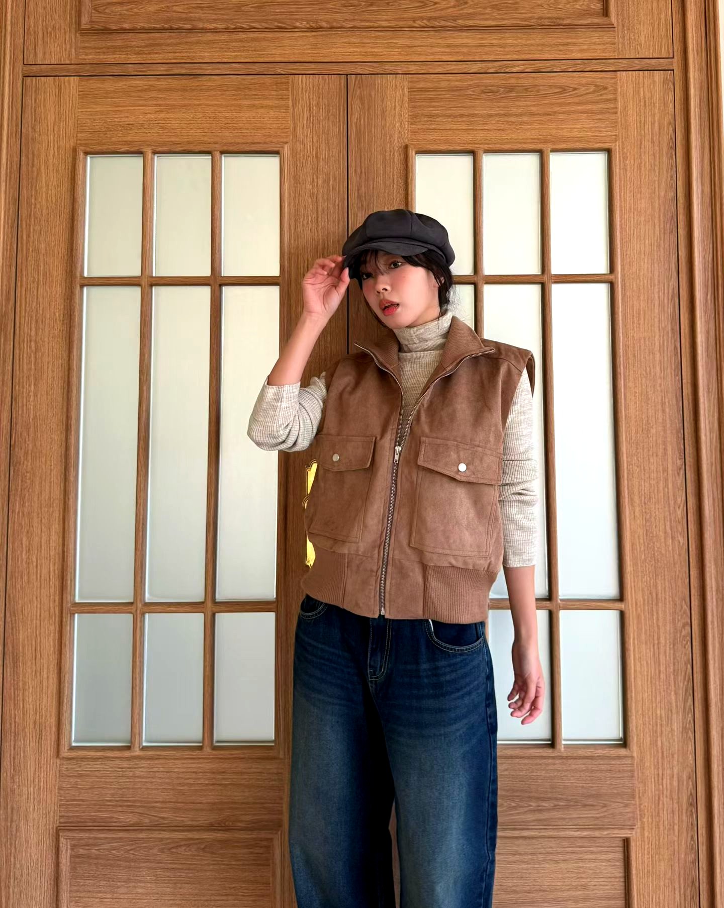 스타일리시 여성 조끼 자켓, 가을 겨울 필수 아이템, 캐주얼하고 다재다능