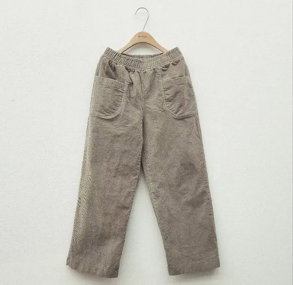 Fashionable Loose Corduroy Pants for Casual Wear