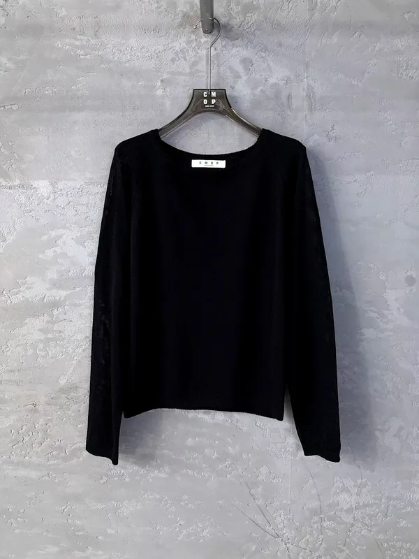 Minimalist Black Women's Top - Comfortable and Stylish