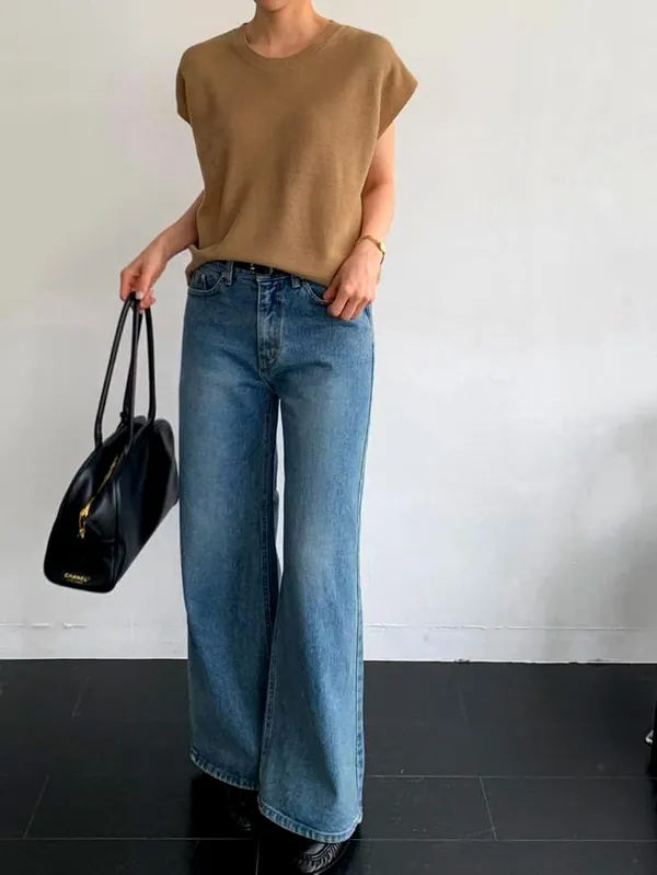 Loose High-Waisted Jeans, Fashionable and Versatile, Comfortable and Casual