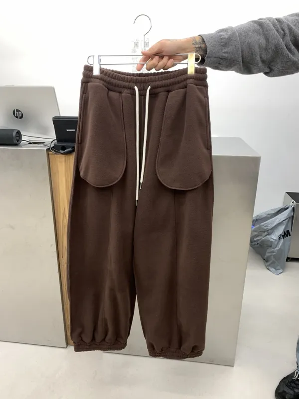 Fashionable Casual Loose Brown Joggers