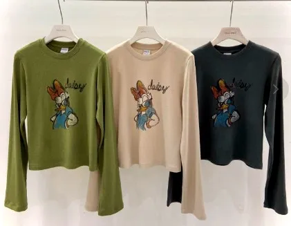Cute Cartoon Printed Women's T-Shirt, Comfortable and Versatile