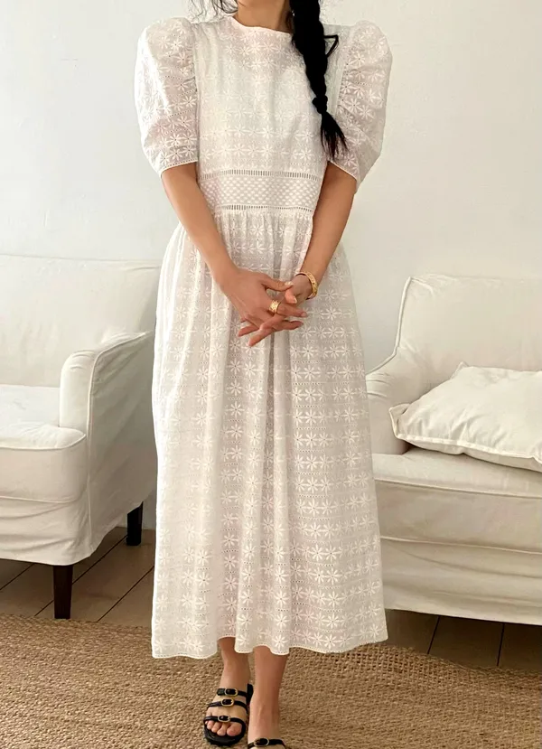 Fresh and Elegant Lace Women's Dress, Perfect for Summer Outfits