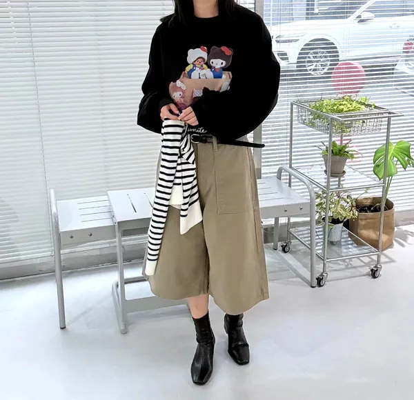 เสื้อยืดผู้หญิงลายการ์ตูนน่ารัก สไตล์สบายๆ