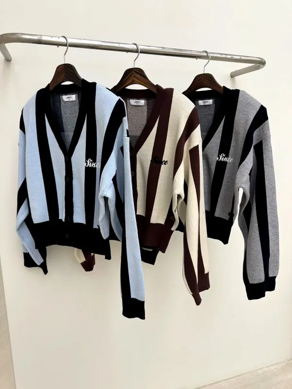 Fashionable Striped Cardigan for Women, Comfortable and Versatile