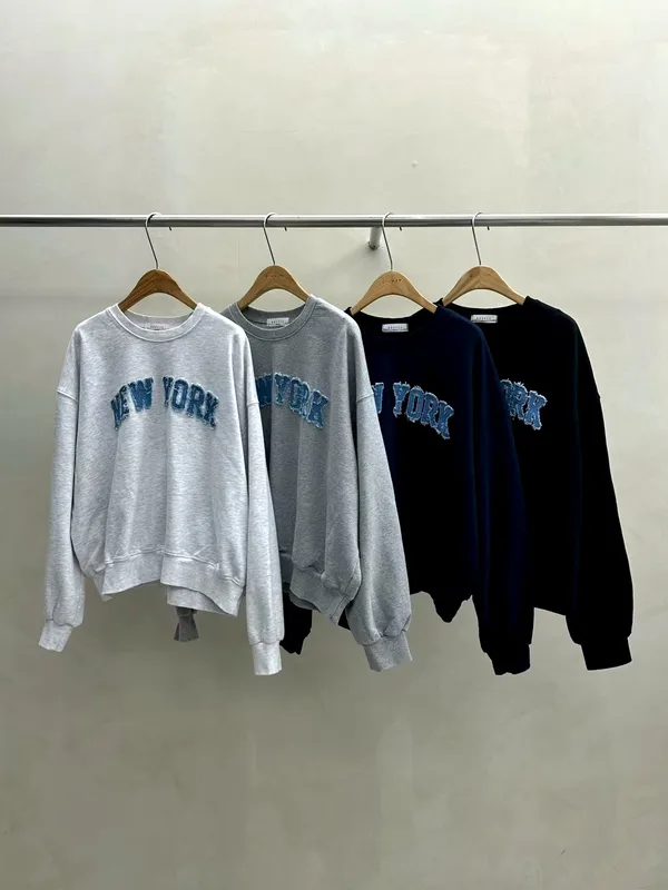 Fashionable New York Embroidered Hoodie, Comfortable and Versatile