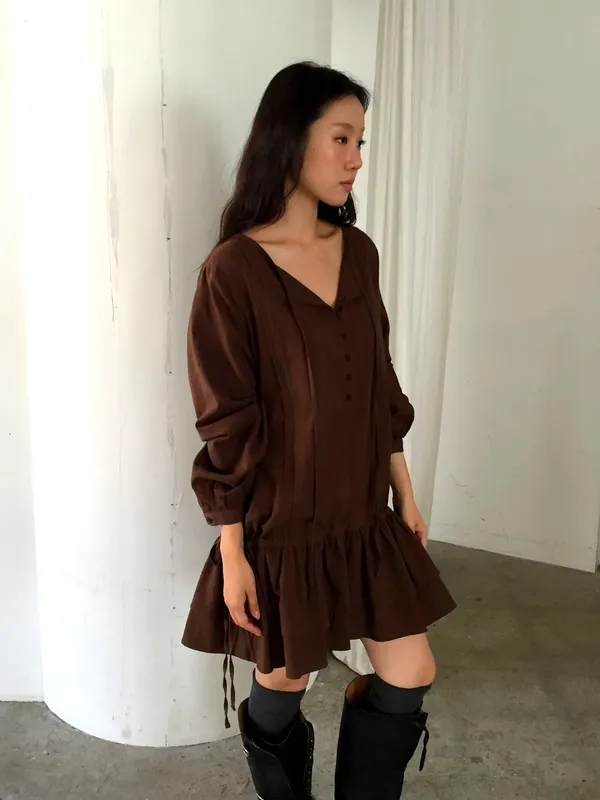 우아한 여성용 드레스, 편안한 면리넨 소재