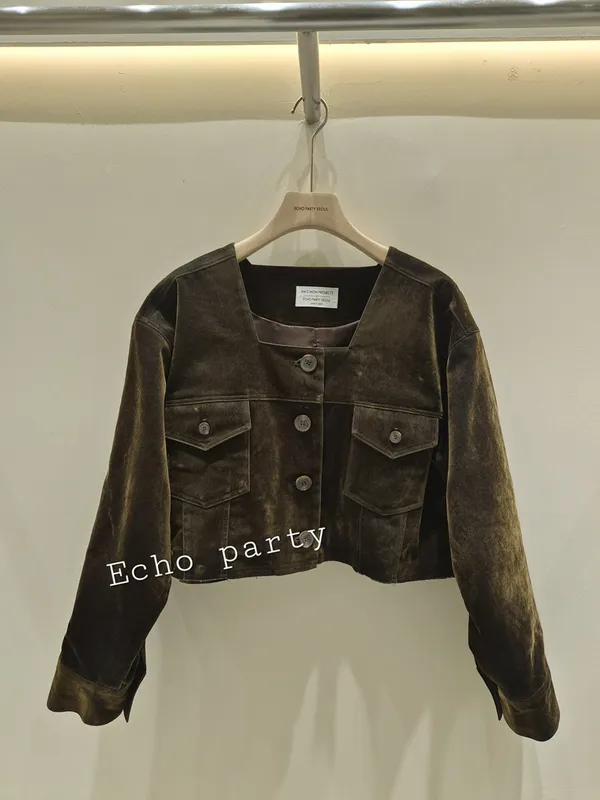 Retro Style Lapel Short Jacket