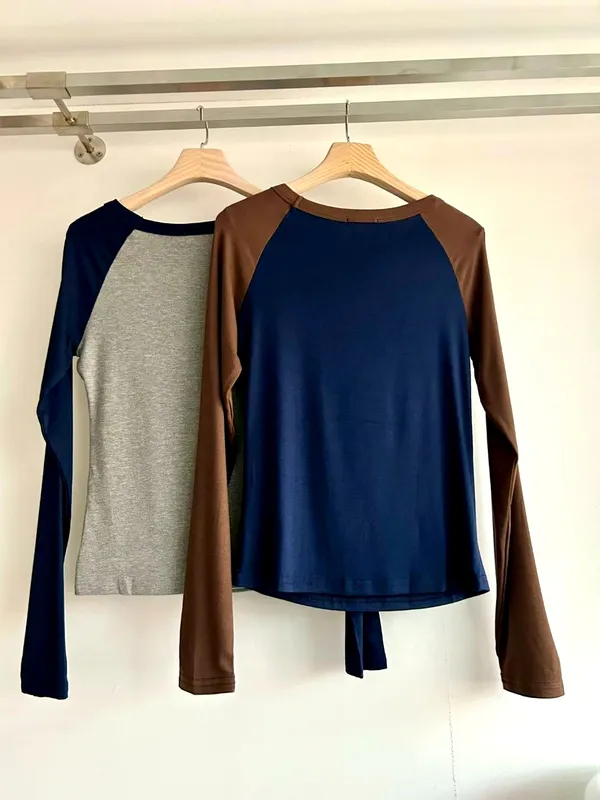 T-shirt Lengan Panjang Bergaya, Selesa dan Versatile