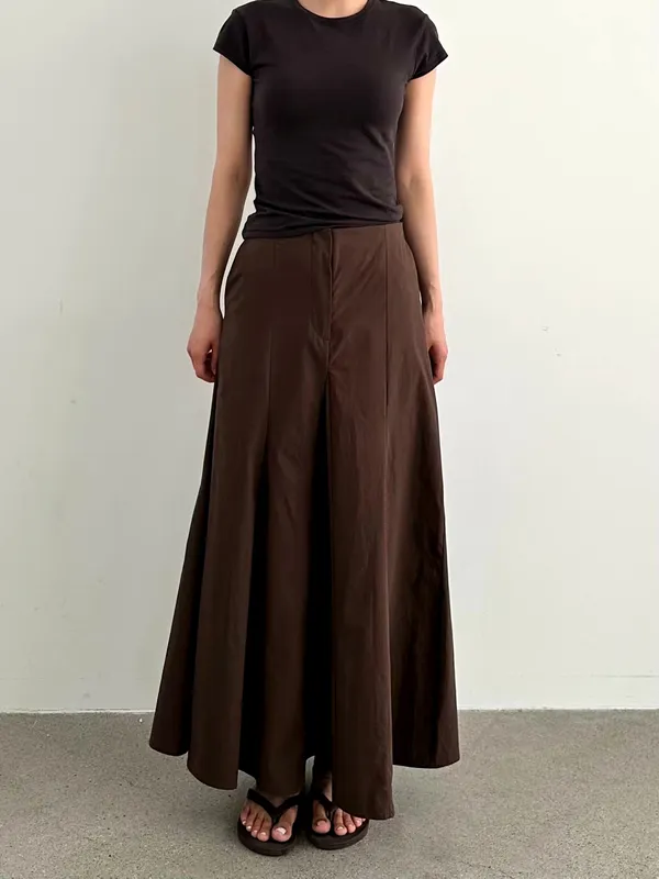 Elegant Loose Long Skirt, Comfortable Cotton, Perfect for Summer
