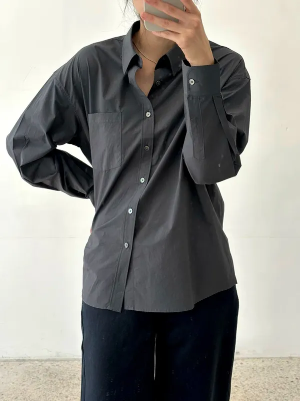 Stylish and Minimalist Women's Shirt, Elegantly Versatile