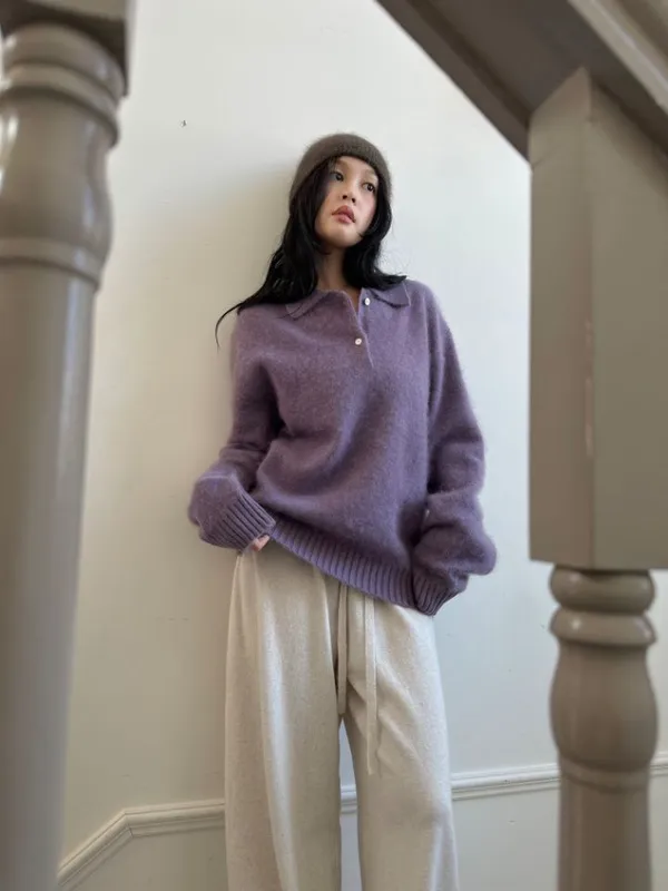 Soft Purple Knit Cardigan - Your Must-Have for Warmth and Comfort