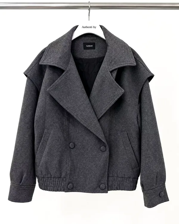 Stylish Gray Women's Jacket - Elegant and Versatile