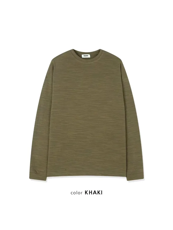 Men's Khaki Long Sleeve Shirt - Comfortable and Versatile