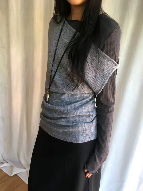 Fashionable Patchwork Women's Top - Comfortable and Versatile
