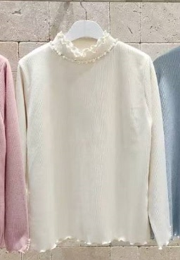 Elegant Lace Trim Long Sleeve Shirt, Exquisite and Fashionable