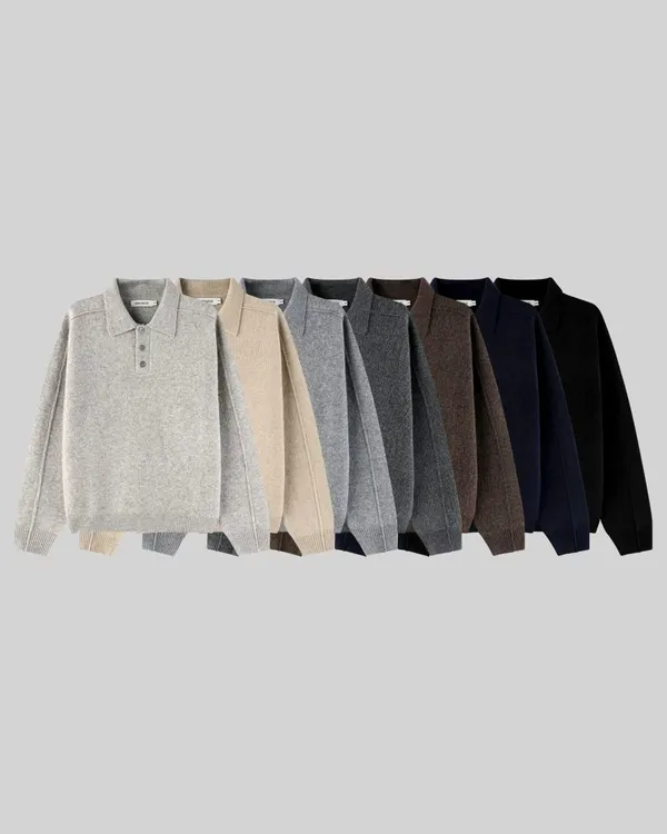 Classic Men's Knitted Sweater - Comfortable and Versatile