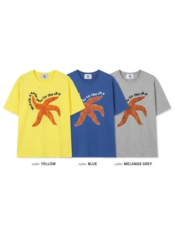 Creative Printed Short Sleeve T-Shirt, Comfortable Casual Style