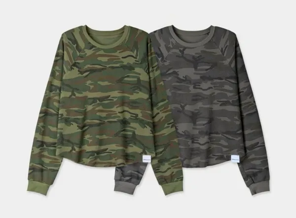 Men's Camouflage Long Sleeve Top, Fashionable Casual Style