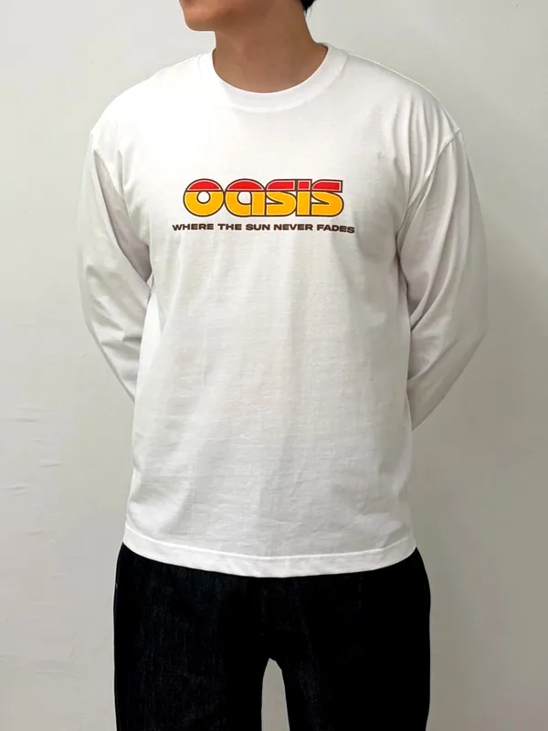 OASIS Letter Print Long Sleeve T-Shirt