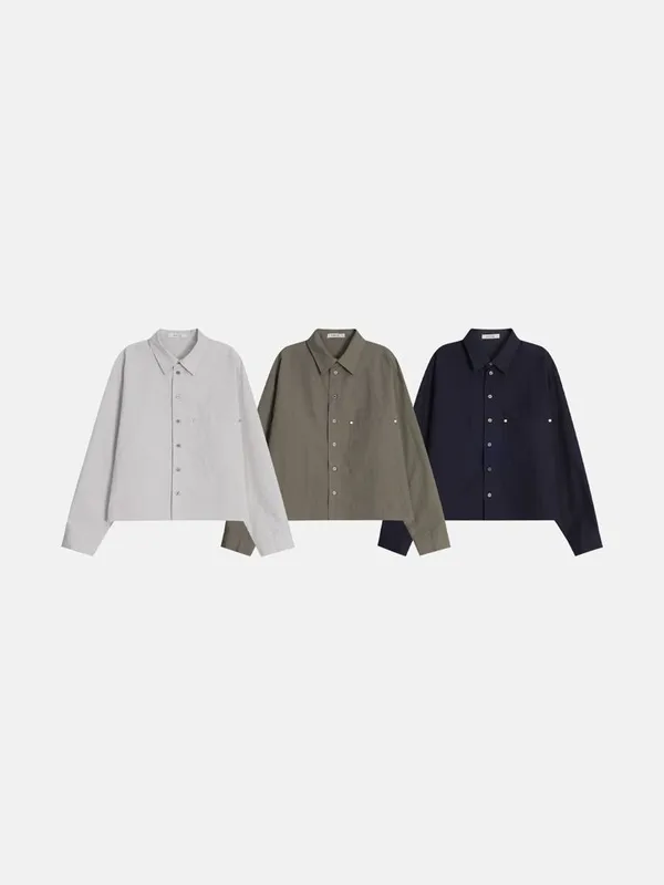 Minimalist Long Sleeve Shirt, Perfect for Various Occasions