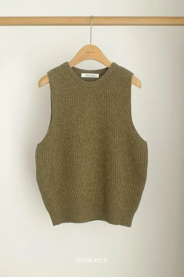 Stylish Knit Sleeveless Top, Comfortable and Breathable, Perfect Match