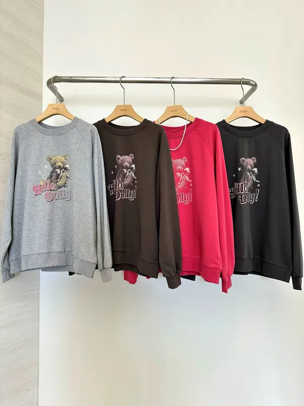Cute Cartoon Print Women's Top, Comfortable Casual Style
