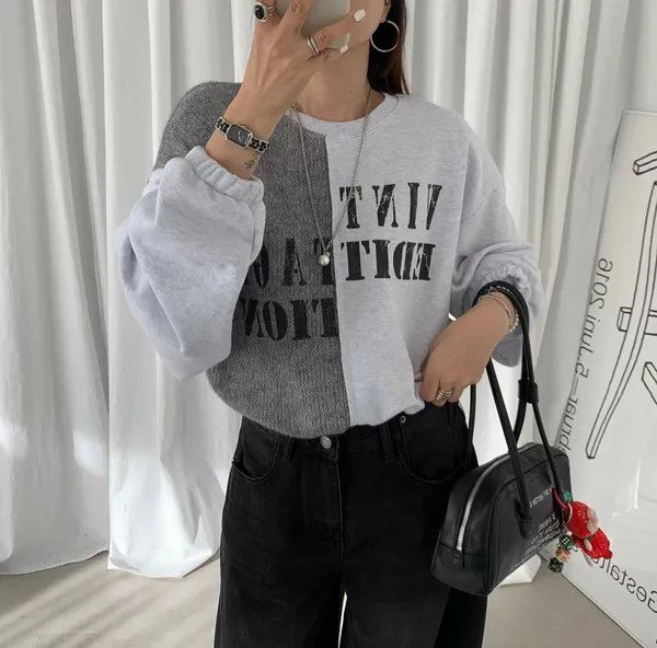 Áo hoodie phối màu thời trang, phong cách thoải mái
