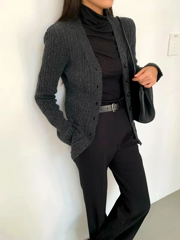 Áo khoác cardigan đan thời trang cho nữ