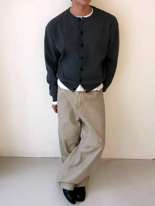 Stylish Men's Knitted Cardigan Jacket - Comfortable and Versatile