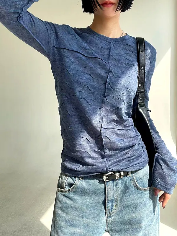 เสื้อยืดแฟชั่นสบายๆ สำหรับผู้หญิง, ใส่สบายและระบายอากาศได้ดี, เหมาะกับกางเกงยีนส์