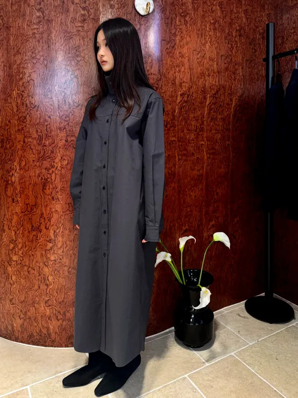 Stylish and Minimalist Women's Long Coat, Elegant Design