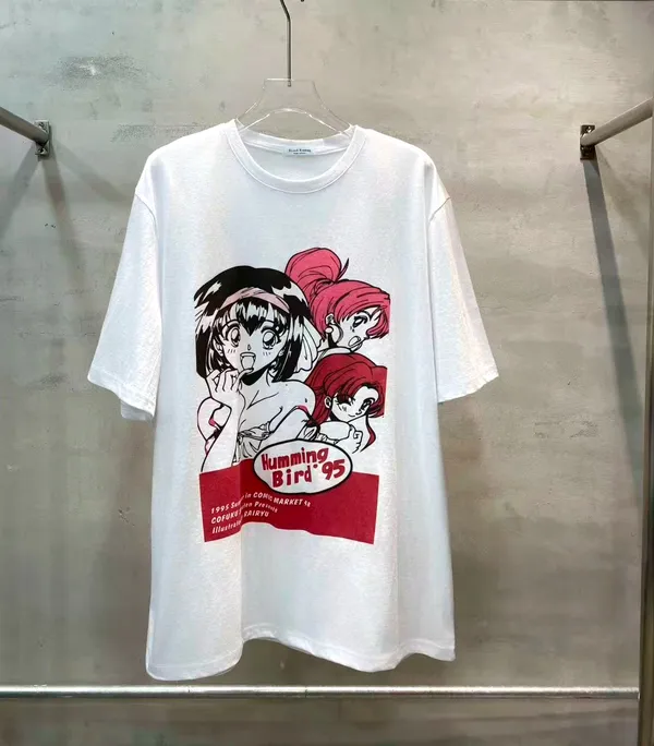 Cute Cartoon Print Loose T-Shirt, Comfortable and Versatile
