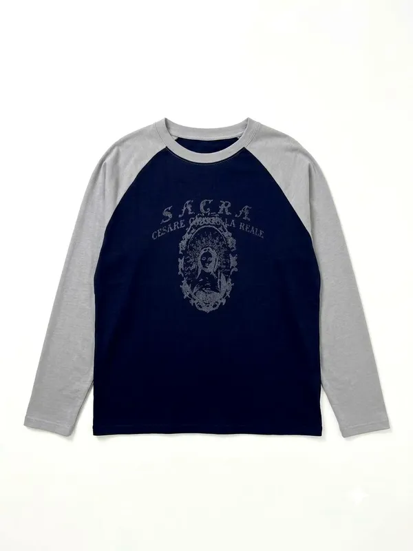 Stylish Men's Long Sleeve T-Shirt, Classic Crew Neck Design for Comfort and Casual Wear