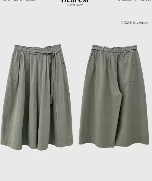 Lightweight and Comfortable High-Waisted Linen Skirt