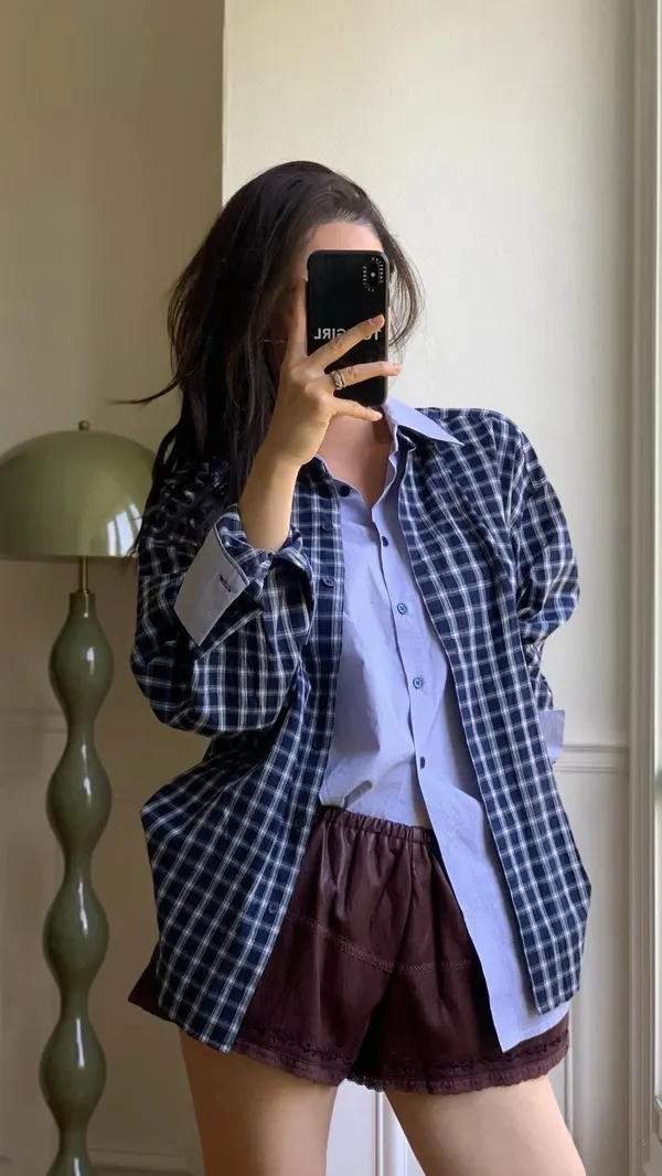Stylish Plaid Women's Top for Effortless Style