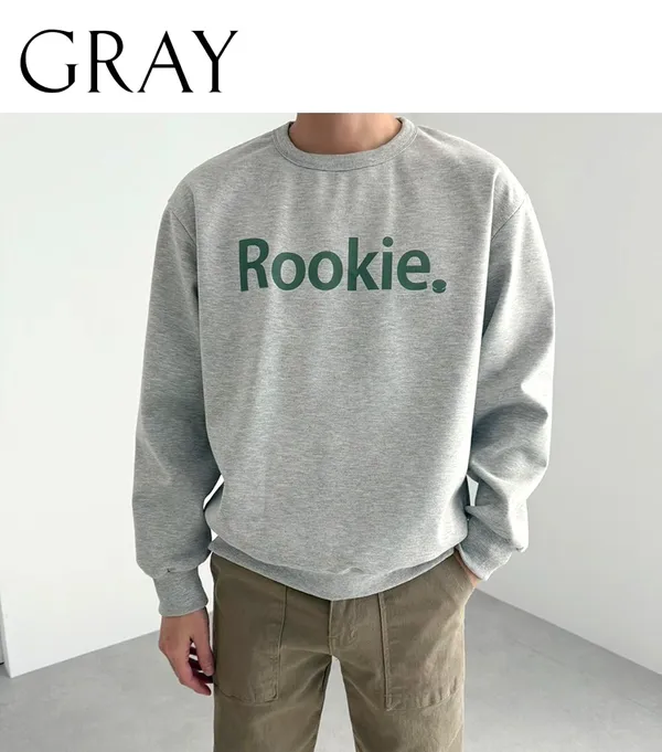 Stylish Gray Printed Men's Hoodie