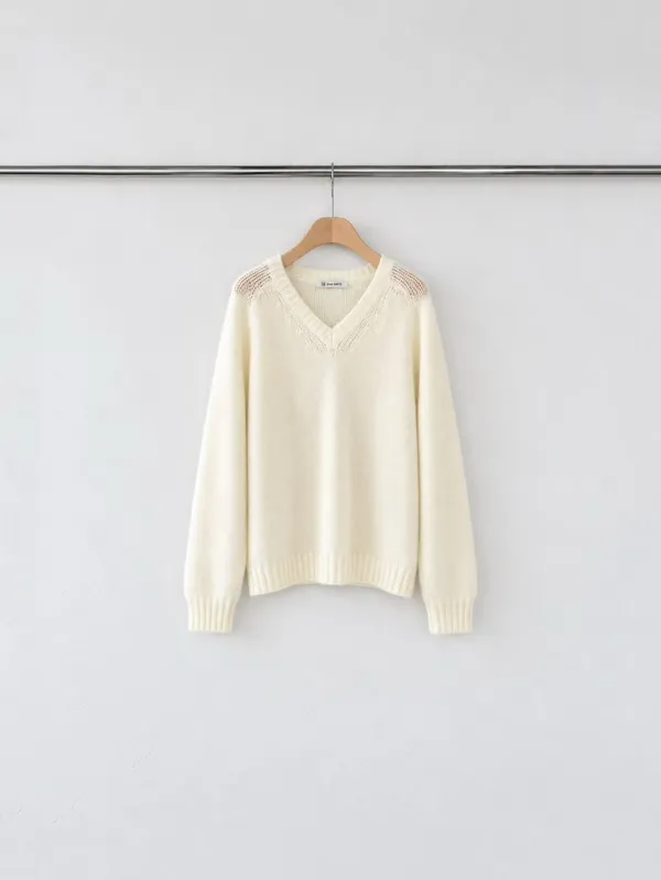 Cozy and Stylish V-Neck Knitted Sweater