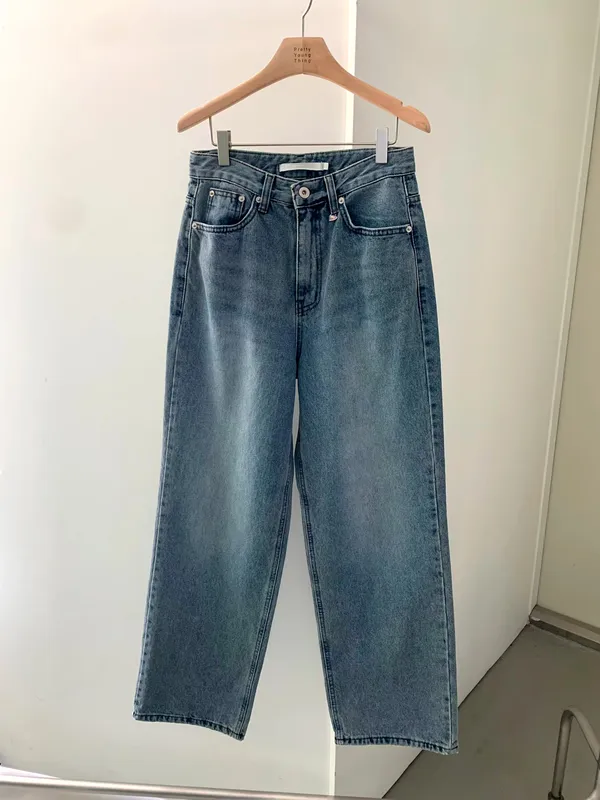 Seluar Jeans Lurus Tinggi Klasik - Bergaya dan Serbaguna