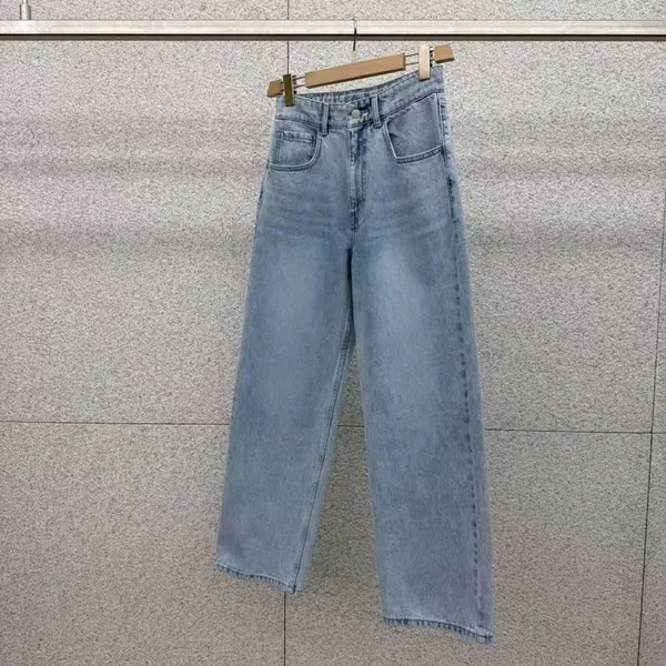 Fashion High-Waisted Loose Denim Pants, Comfortable and Versatile