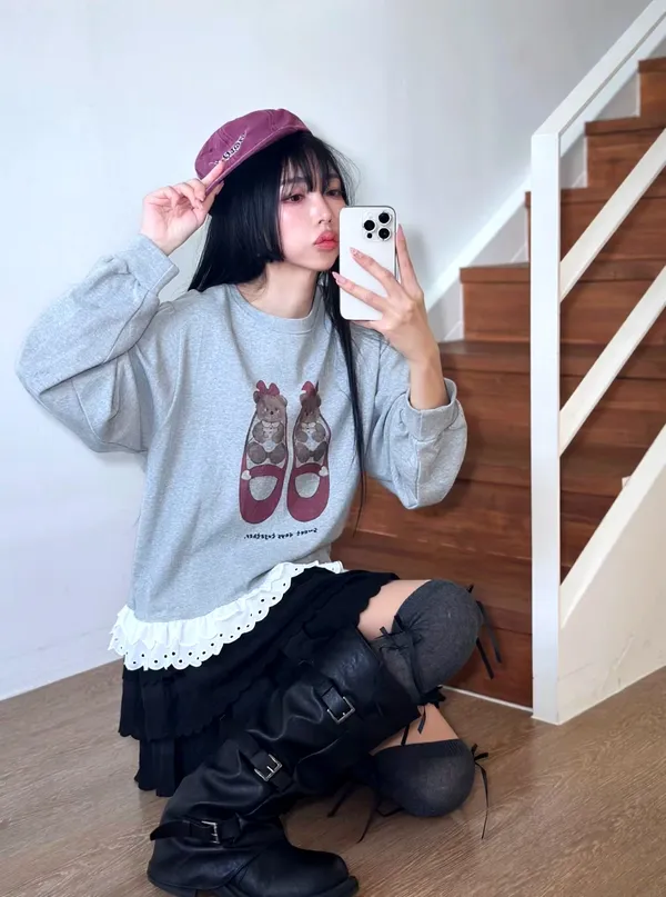 Cute Printed Women's T-Shirt, Comfortable Casual Style