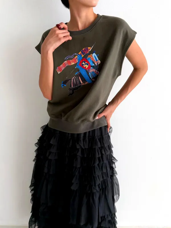 Trendy Printed Women's Top, Casual and Comfortable Style