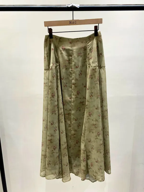 Fresh Floral Printed Women's Dress, Elegant and Flowing