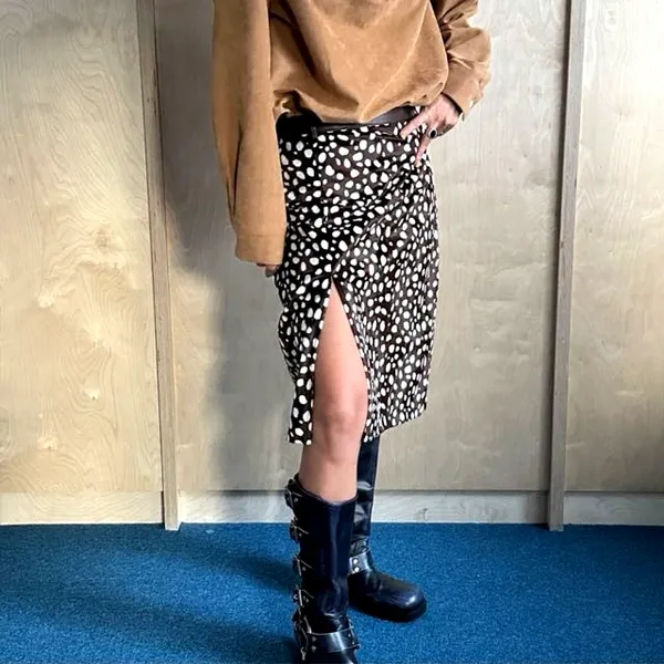 Polka Dot Design Skirt - Fashionable and Versatile