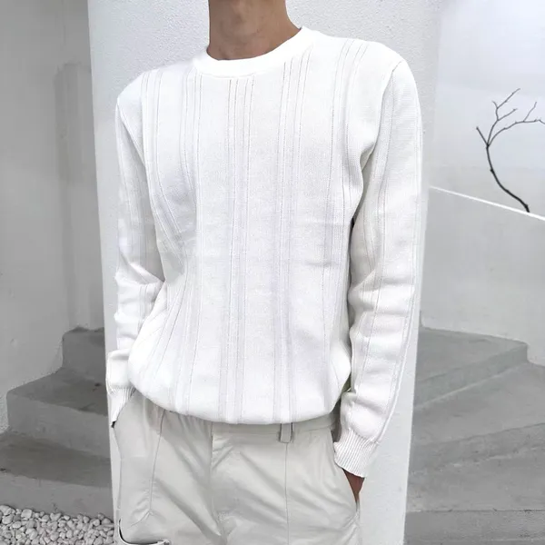 Knit Top Lelaki Minimalis dan Bergaya
