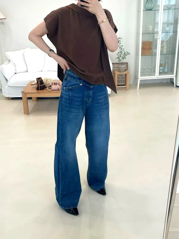 Fashionable Loose Denim Jeans - Comfortable and Versatile to Showcase Your Unique Style