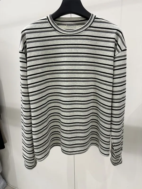 Classic Striped Long Sleeve T-Shirt, Comfortable and Versatile